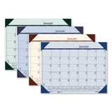 Recycled Ecotones Ocean Blue Monthly Desk Pad Calendar, 18.5 X 13, 2021