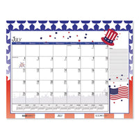 Earthscapes Seasonal Desk Pad Calendar, 18.5 X 13, 2021