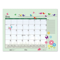 Earthscapes Seasonal Desk Pad Calendar, 18.5 X 13, 2021