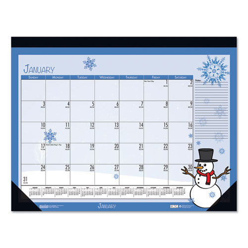 Earthscapes Seasonal Desk Pad Calendar, 18.5 X 13, 2021