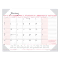 Recycled Breast Cancer Awareness Monthly Desk Pad Calendar, 18.5 X 13, 2021