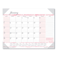 Recycled Breast Cancer Awareness Monthly Desk Pad Calendar, 18.5 X 13, 2021