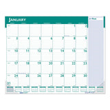 Express Track Monthly Desk Pad Calendar, 22 X 17, 2021-2022