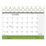 100% Recycled Geometric Desk Pad Calendar, 22 X 17, 2021