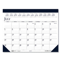 100% Recycled Academic Desk Pad Calendar, 18.5 X 13, 2020-2021