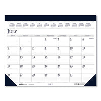 100% Recycled Academic Desk Pad Calendar, 18.5 X 13, 2020-2021