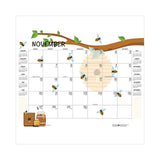 Recycled Honeycomb Desk Pad Calendar, 22 X 17, White-multicolor Sheets, Brown Corners, 12-month (aug To July): 2023