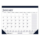 Recycled Two-color Monthly Desk Calendar With Large Notes Section, 18.5 X13, 2021