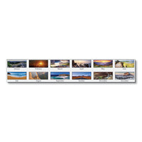 Recycled Motivational Photographic Monthly Desk Pad Calendar, 22 X 17, 2021