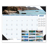 Recycled Coastlines Photographic Monthly Desk Pad Calendar, 18.5 X 13, 2021