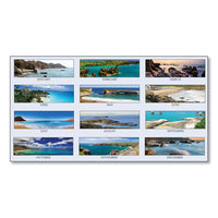 Recycled Coastlines Photographic Monthly Desk Pad Calendar, 22 X 17, 2021