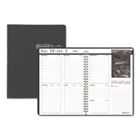 Weekly Planner With Black And White Photos, 11 X 8.5, Black, 2021