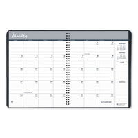 Recycled Ruled Monthly Planner, 14-month Dec.-jan., 11 X 8.5, Black, 2020-2022