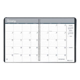 One-year Monthly Hard Cover Planner, 11 X 8.5, Black, 2020-2022