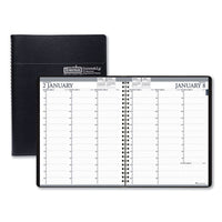 Recycled Professional Weekly Planner, 15-min Appointments, 11 X 8.5, Black, 2021