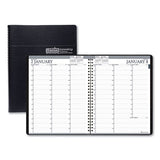 Recycled Professional Weekly Planner, 15-min Appointments, 11 X 8.5, Black, 2021