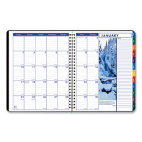 Recycled Earthscapes Weekly-monthly Planner, 11 X 8.5, Black, 2021