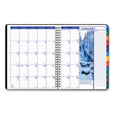 Recycled Earthscapes Weekly-monthly Planner, 11 X 8.5, Black, 2021