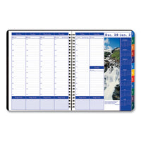 Recycled Earthscapes Weekly-monthly Planner, 11 X 8.5, Black, 2021