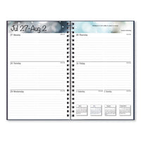 Recycled Academic Weekly-monthly Appointment Book-planner, 8 X 5, Black, 2020-2021