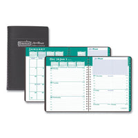 Recycled Express Track Weekly-monthly Appointment Book, 8 X 5, Black, 2021-2022