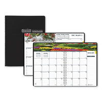 Recycled Gardens Of The World Weekly-monthly Planner, 10 X 7, Black, 2021