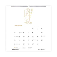 Recycled Academic Zodiac Wall Calendar, 14 X 11, Multicolor Sheets,12-month (aug To July): 2023