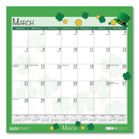 100% Recycled Seasonal Wall Calendar, 12 X 12, 2021