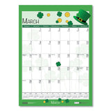 100% Recycled Seasonal Academic Wall Calendar, 12 X 16.5, 2020-2021