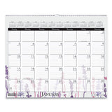 100% Recycled Wild Flower Wall Calendar, 15 X 12, Wild Flowers, 2021