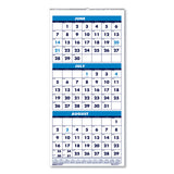 Three-month Academic Wall Calendar, 8 X 17, 14-month (june-july), 2020-2021