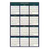 Recycled Four Seasons Reversible Business-academic Calendar, 24 X 37, 2020-2021