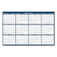 Recycled Poster Style Reversible-erasable Yearly Wall Calendar, 18 X 24, 2021