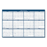 Recycled Poster Style Reversible-erasable Yearly Wall Calendar, 32 X 48, 2021