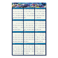 Recycled Earthscapes Sea Life Scenes Reversible Wall Calendar, 24 X 37, 2021