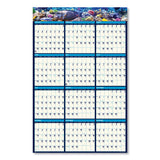 Recycled Earthscapes Sea Life Scenes Reversible Wall Calendar, 24 X 37, 2021