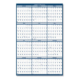 100% Recycled Yearly Reversible Wall Calendar Non-laminated, 24 X 37, 2021