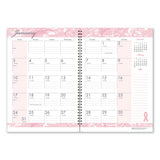 Recycled Breast Cancer Awareness Monthly Planner-journal, 10 X 7, Pink, 2021