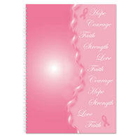 Recycled Breast Cancer Awareness Monthly Planner-journal, 10 X 7, Pink, 2021