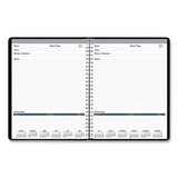 Recycled Meeting Note Planner, 11 X 8.5, Black-blue, 2021