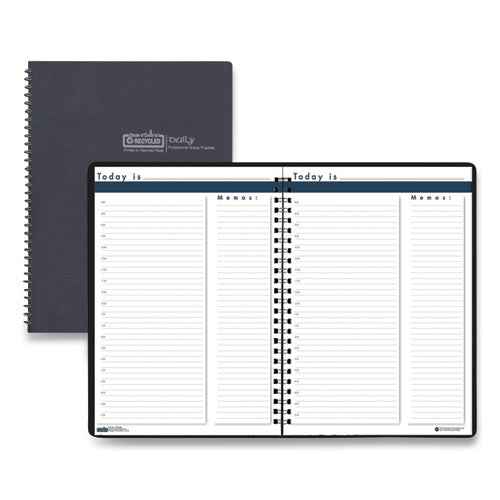 100% Recycled Nondated Assignment Book For Intermediate Grades, 11 X 8.5, Blue Cover