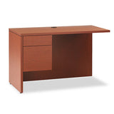 10500 Series L Workstation Return, 3-4 Height Left Ped, 48w X 24d, Mahogany