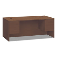 10500 Series 3-4 Height Double Pedestal Desk, 60w X 30d X 29.5h, Mahogany