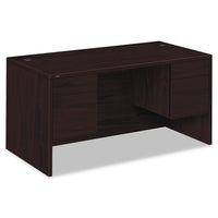 10500 Series 3-4 Height Double Pedestal Desk, 60w X 30d X 29.5h, Mahogany