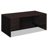 10500 Series 3-4 Height Double Pedestal Desk, 72w X 36d X 29.5h, Mahogany