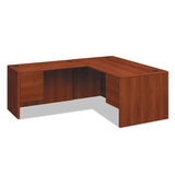 10700 "l" Workstation Return, Left 3-4 Pedestal, 48w X 24d X 29 1-2h, Cognac