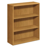 10700 Series Wood Bookcase, Three Shelf, 36w X 13 1-8d X 43 3-8h, Harvest