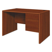 10700 Series Single 3-4 Right Pedestal Desk, 48w X 30d X 29.5h, Cognac