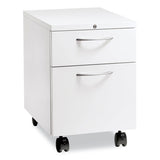 Flagship Mobile Pedestal, Left/right, 2 Drawer: Box/file, Letter, Designer White, 15 X 22.88 X 22