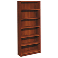 1870 Series Bookcase, Six Shelf, 36w X 11 1-2d X 72 5-8h, Cognac